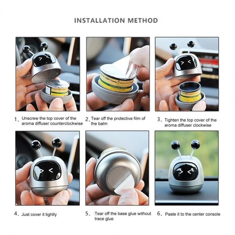 Robot Car Air Freshener Assorted Color (Pack of 1)