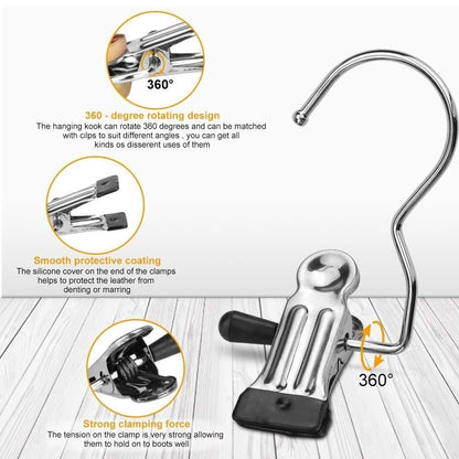 Laundry Hook Boot Hanging Hold Clips Pack of 20